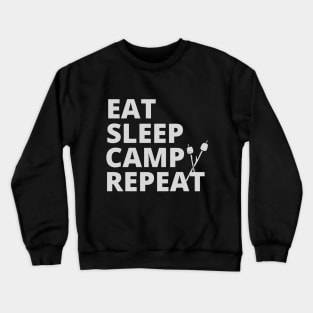 Eat Sleep Camp Repeat Crewneck Sweatshirt